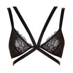 Elegant Black Lace Bralette Alexa bluebella bra xs